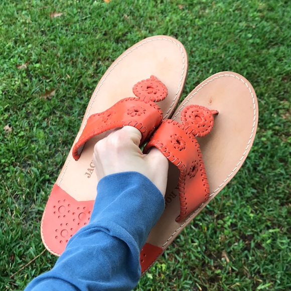 Jack Rogers Shoes - Orange jack roger sandals. Sz. 10